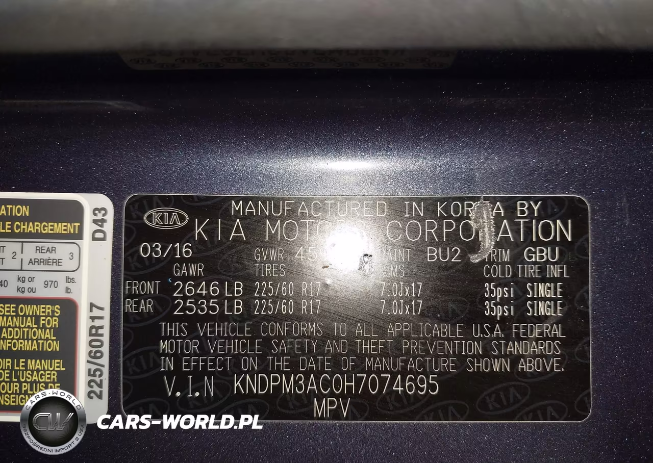 2017 Kia Sportage Lx VIN:KNDPM3AC0H7074695 - 9