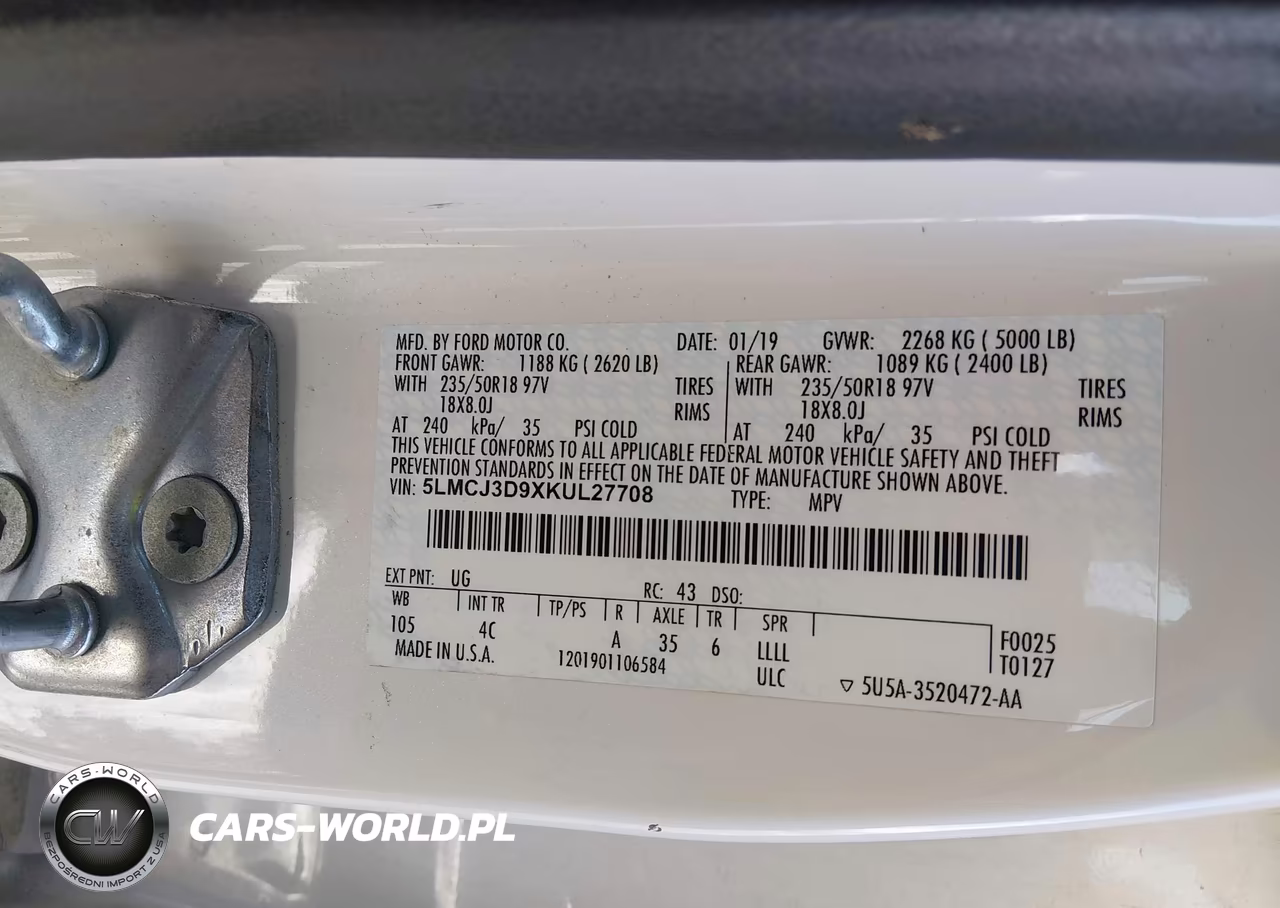 2019 Lincoln Mkc Reserve VIN:5LMCJ3D9XKUL27708 - 9