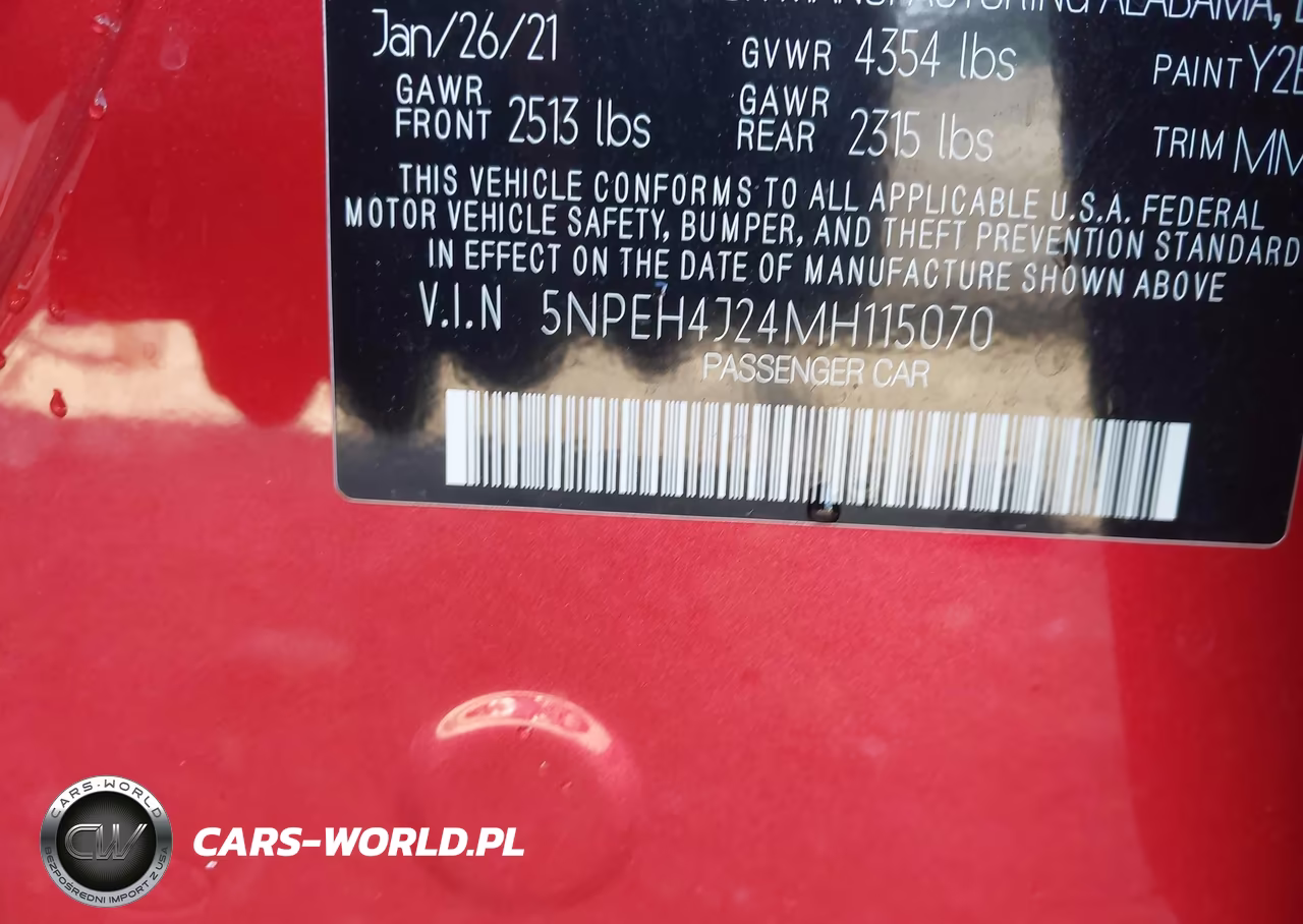 2021 Hyundai Sonata Limited VIN:5NPEH4J24MH115070 - 9