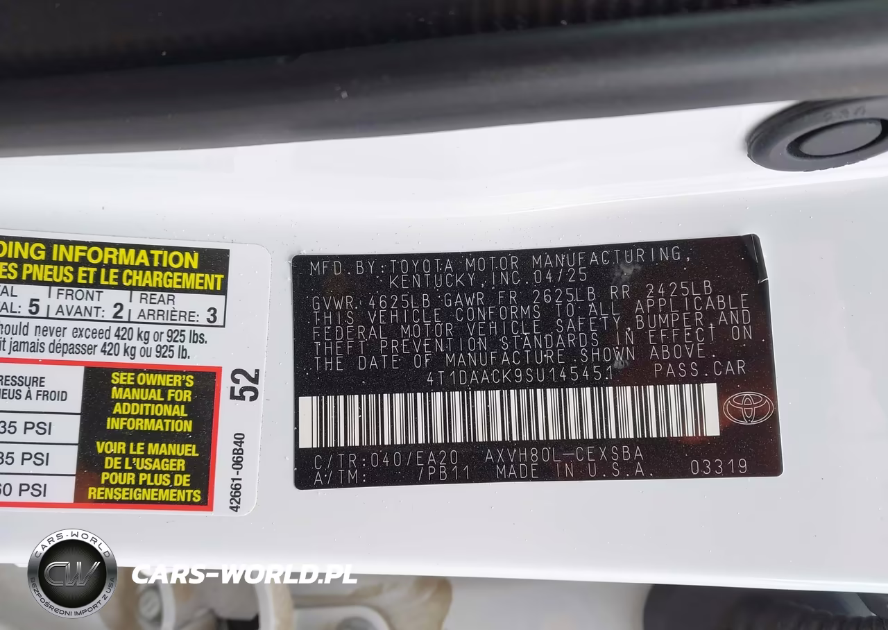 2025 Toyota Camry Se VIN:4T1DAACK9SU145451 - 9