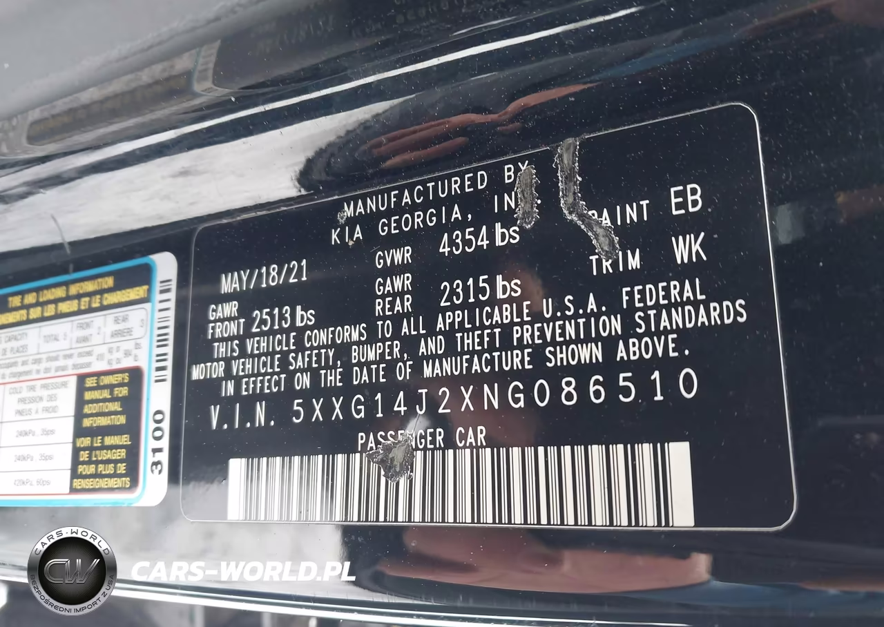 2022 Kia K5 Lxs VIN:5XXG14J2XNG086510 - 9