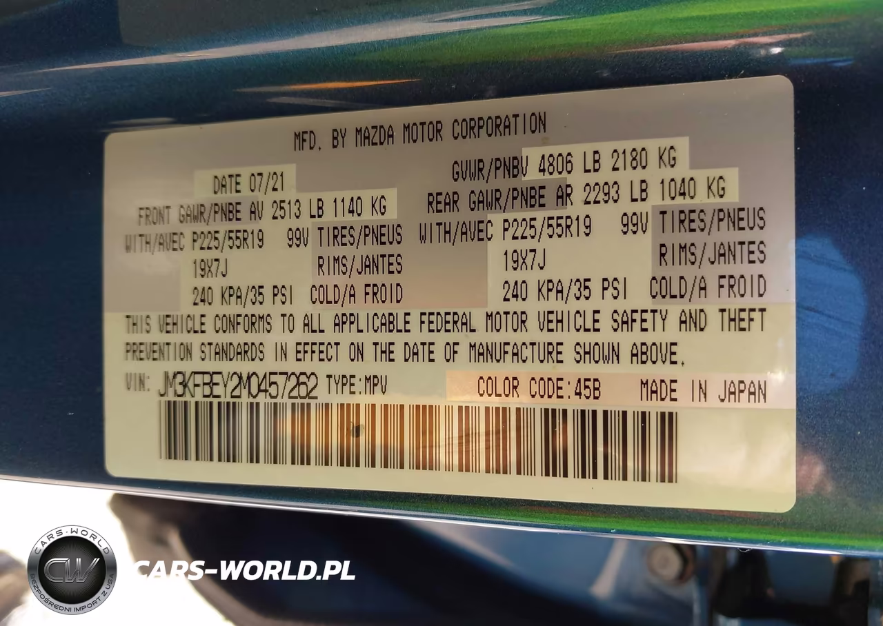 2021 Mazda Cx-5 Signature VIN:JM3KFBEY2M0457262 - 9