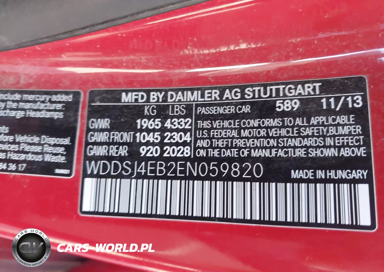 2014 Mercedes-Benz Cla 250 VIN:WDDSJ4EB2EN059820 - 9