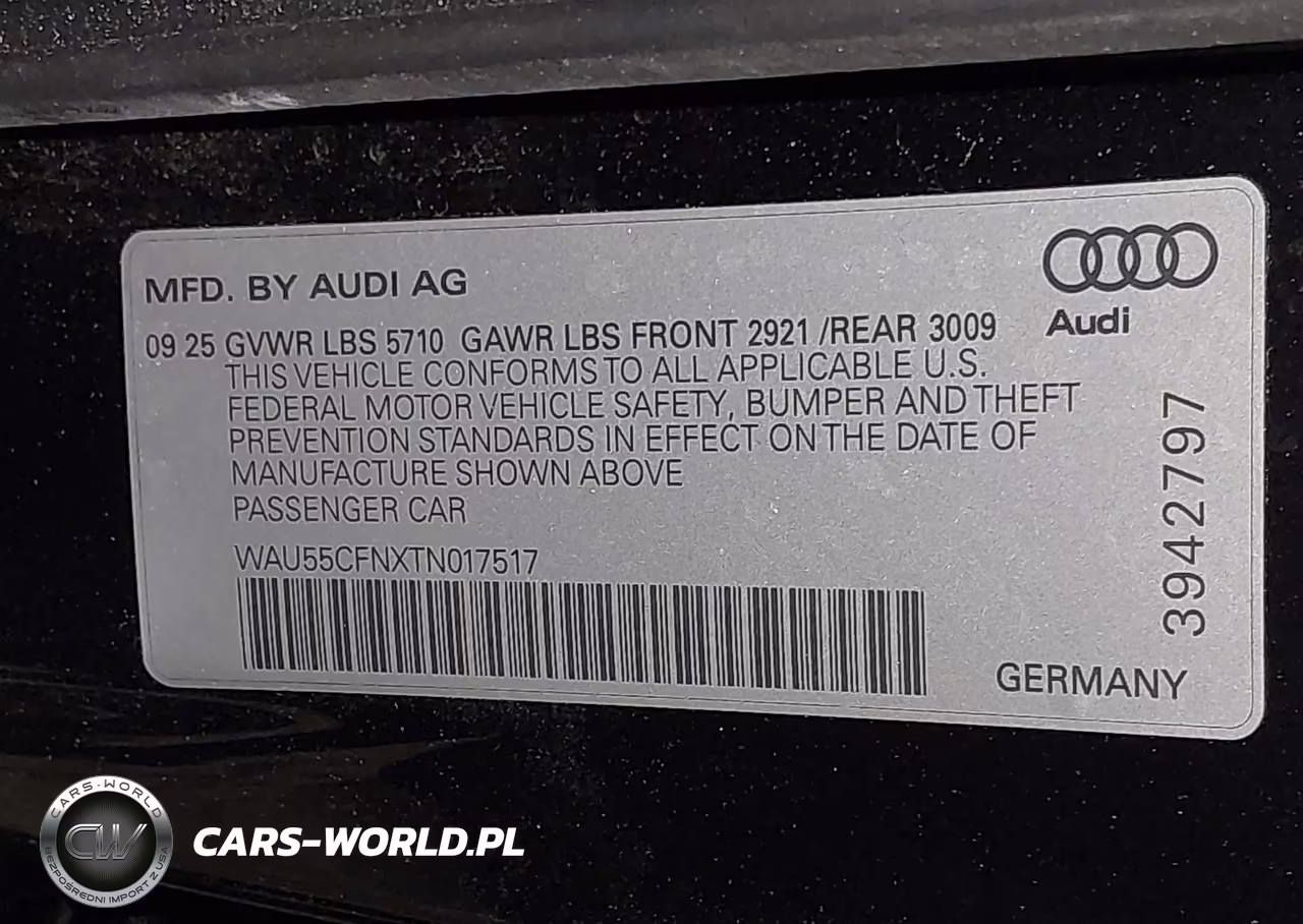 2026 Audi A6 Premium Plus VIN:WAU55CFNXTN017517 - 9