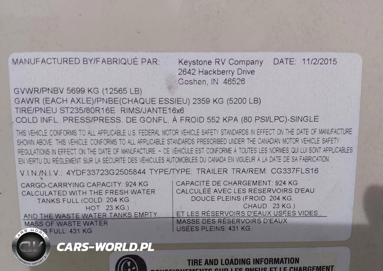 2016 Keystone Cougar 337 Fls VIN:4YDF33723G2505844 - 9