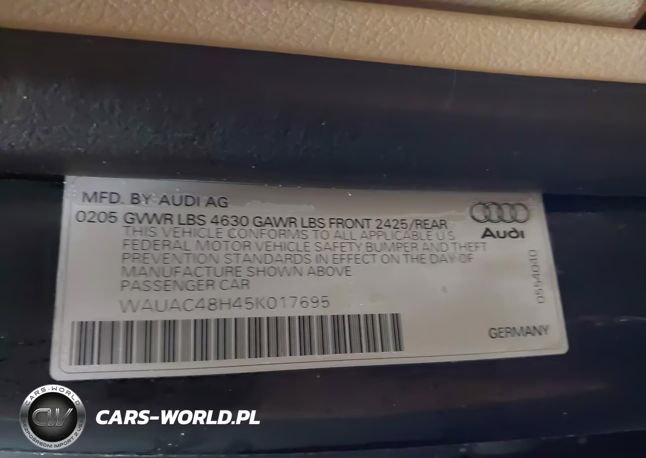 2005 Audi A4 1.8T VIN:WAUAC48H45K017695 - 9