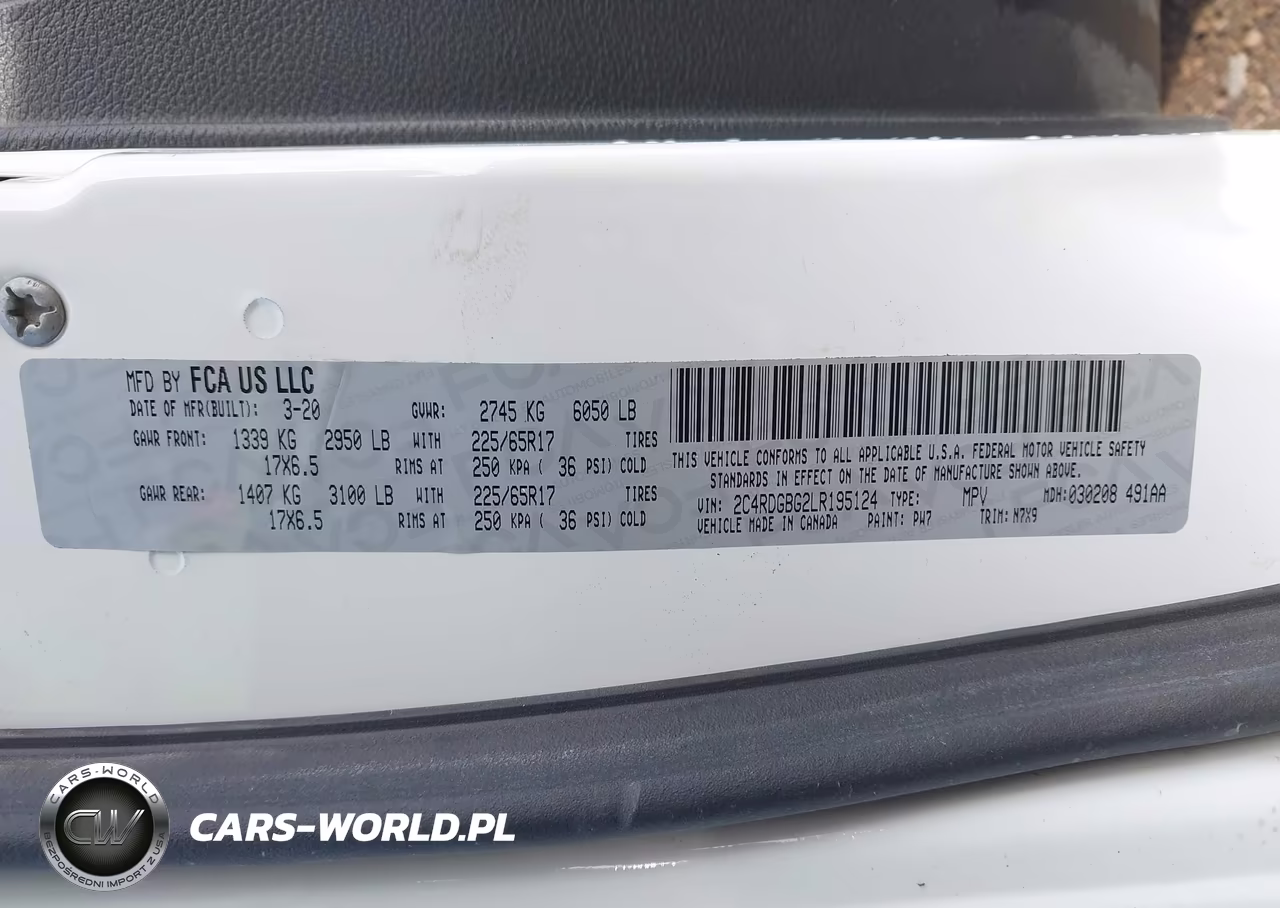 2020 Dodge Grand Caravan Se Plus VIN:2C4RDGBG2LR195124 - 9