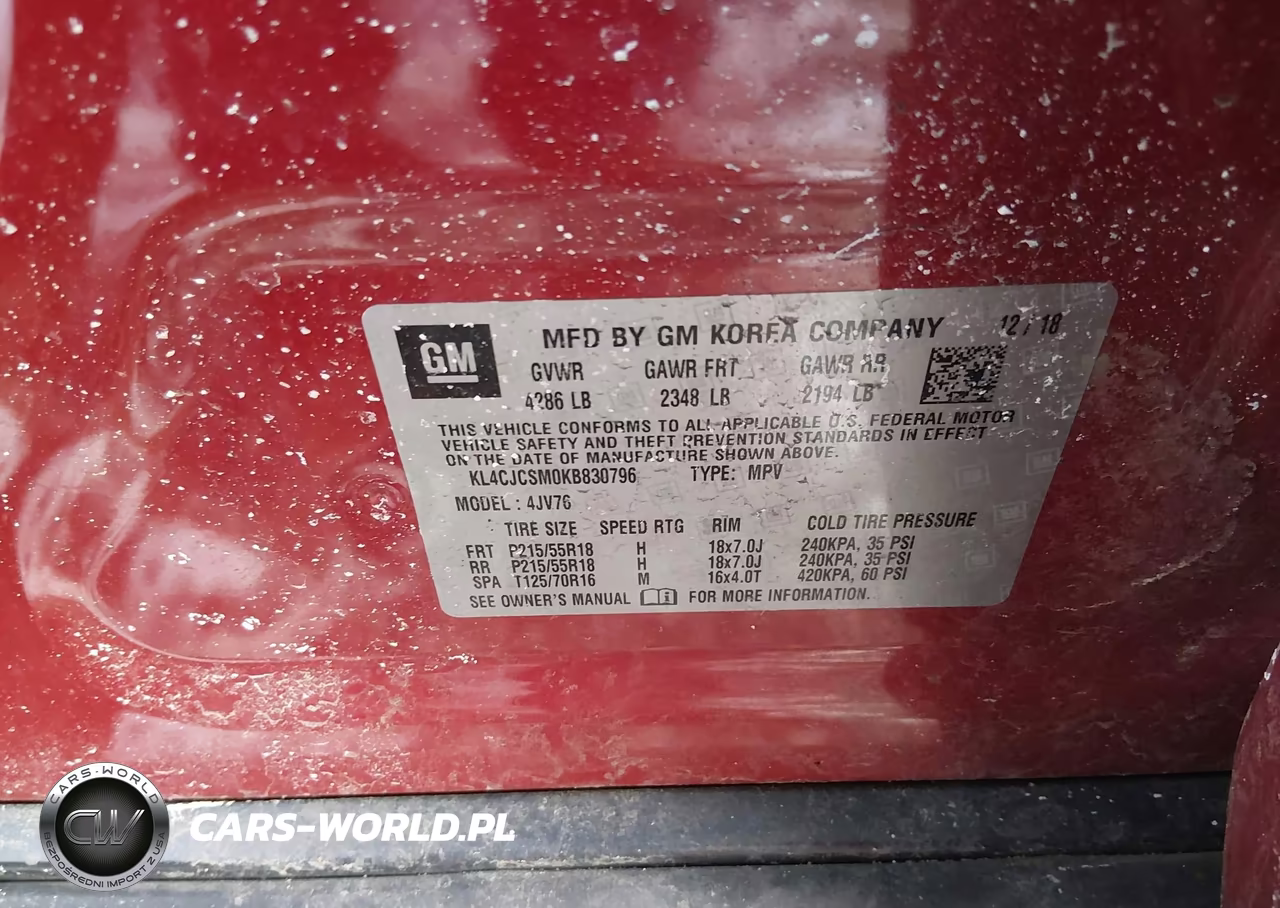 2019 Buick Encore Fwd Essence VIN:KL4CJCSM0KB830796 - 9