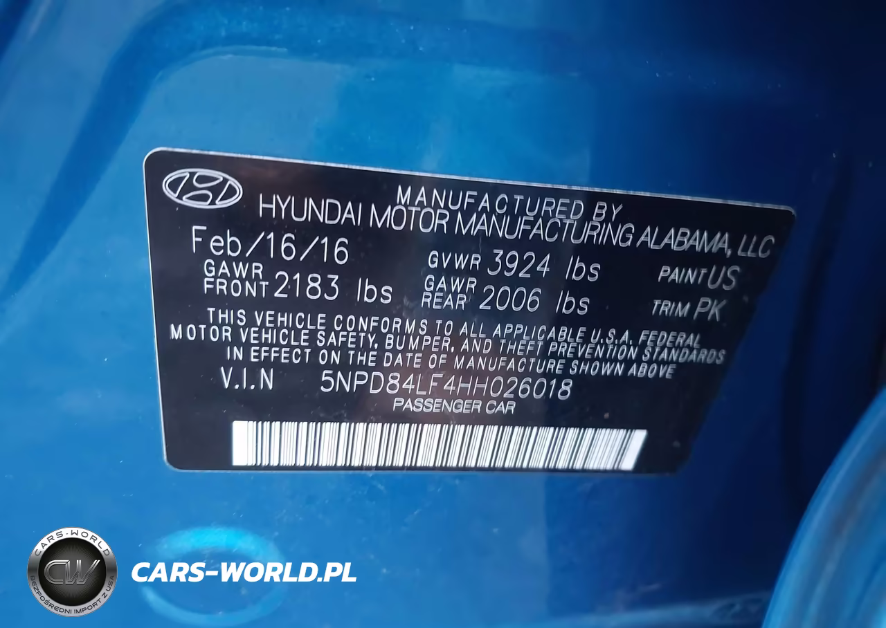 2017 Hyundai Elantra Se VIN:5NPD84LF4HH026018 - 9
