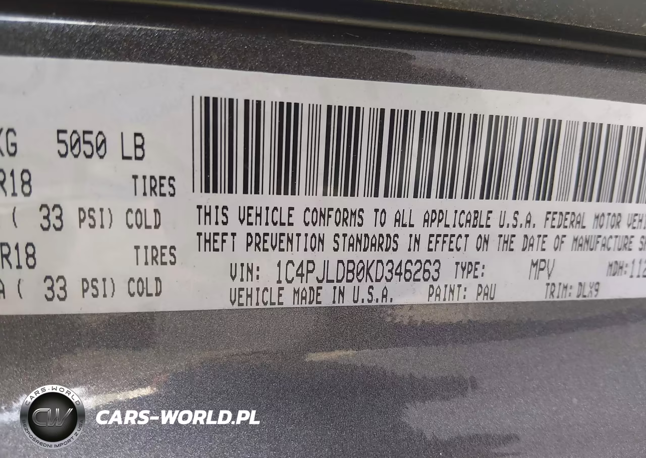 2019 Jeep Cherokee Limited Fwd VIN:1C4PJLDB0KD346263 - 9