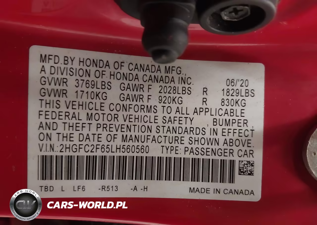 2020 Honda Civic Lx VIN:2HGFC2F65LH560560 - 9
