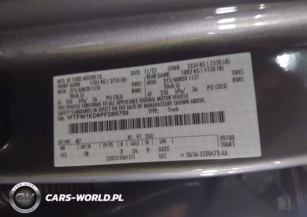 2023 Ford F-150 Xlt VIN:1FTFW1ED8PFD05750 - 9