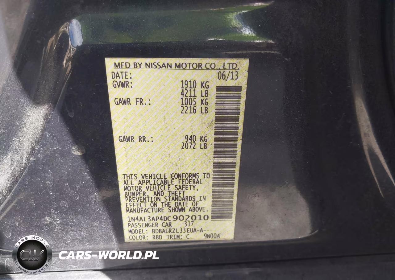 2013 Nissan Altima 2.5 S VIN:1N4AL3AP4DC902010 - 9