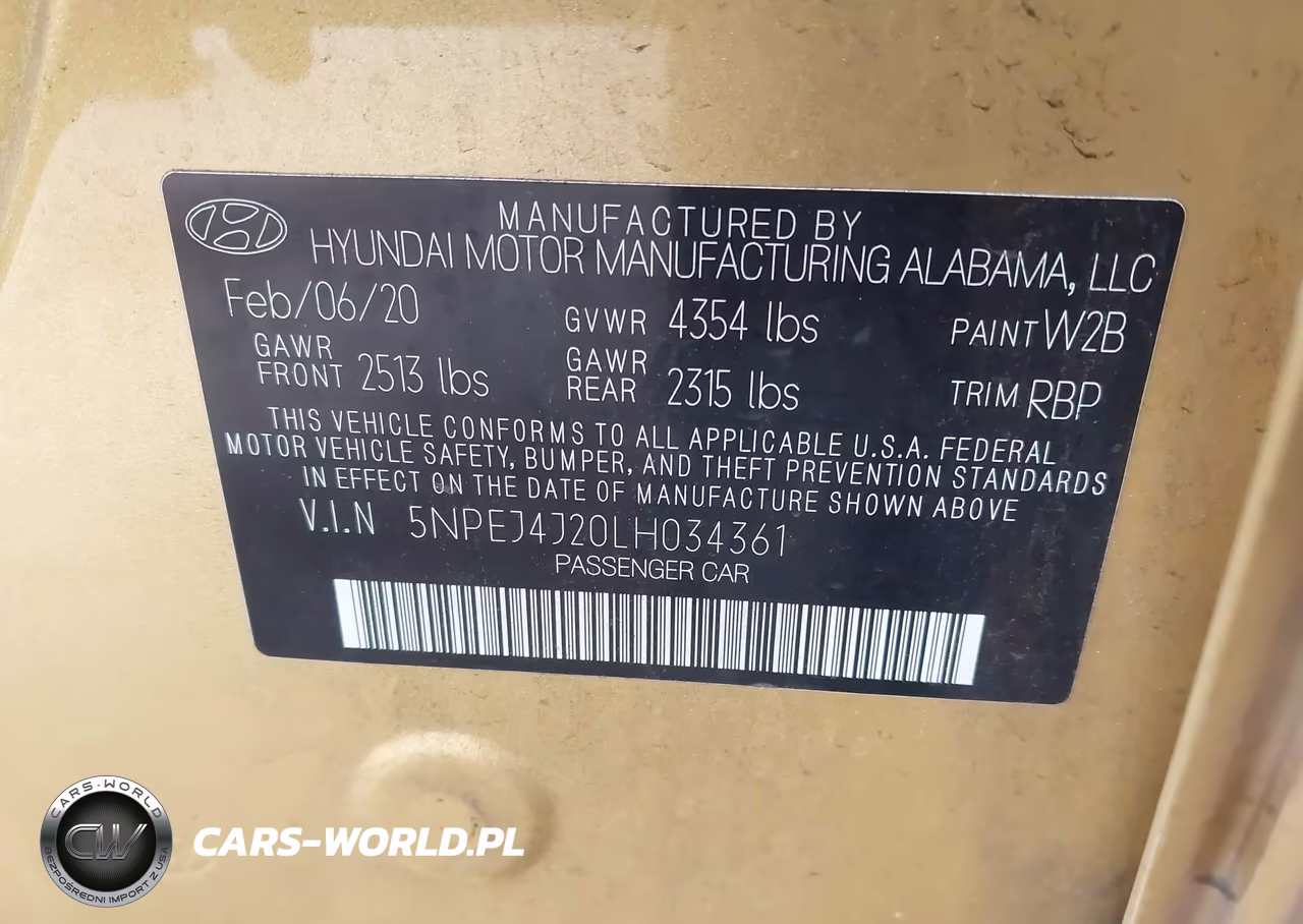 2020 Hyundai Sonata Sel Plus VIN:5NPEJ4J20LH034361 - 9