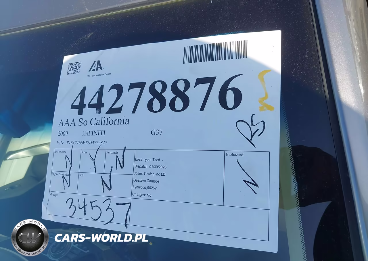 2009 Infiniti G37 VIN:JNKCV66EX9M722827 - 12