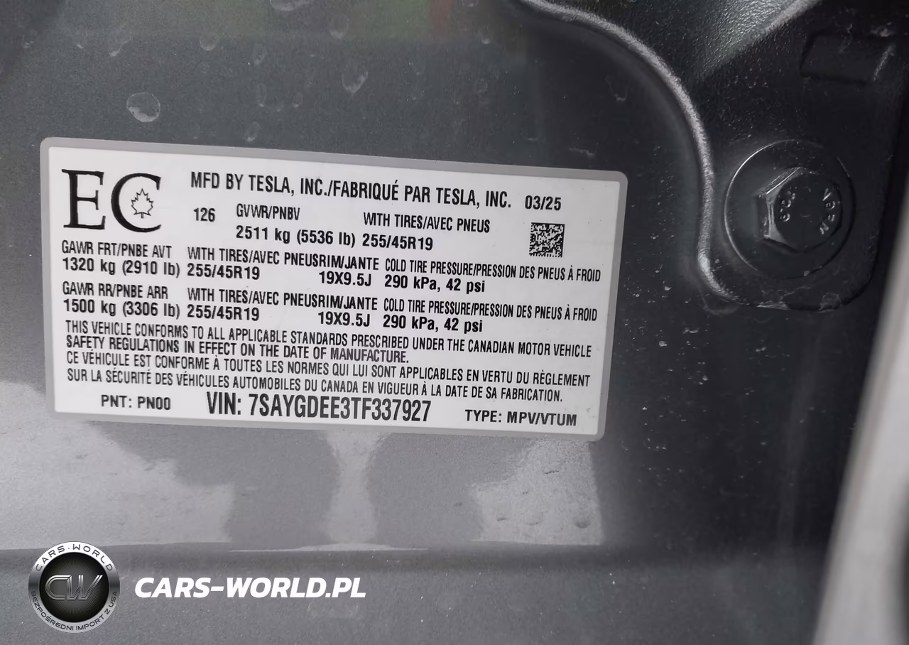 2026 Tesla Model Y Long Range Launch Series-Premium All-Wheel Drive VIN:7SAYGDEE3TF337927 - 9