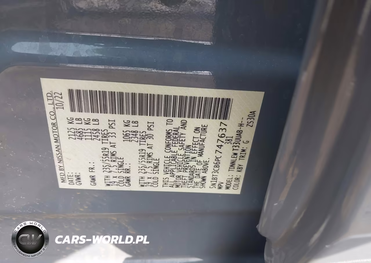 2023 Nissan Rogue Sl Intelligent Awd VIN:5N1BT3CB6PC747637 - 9
