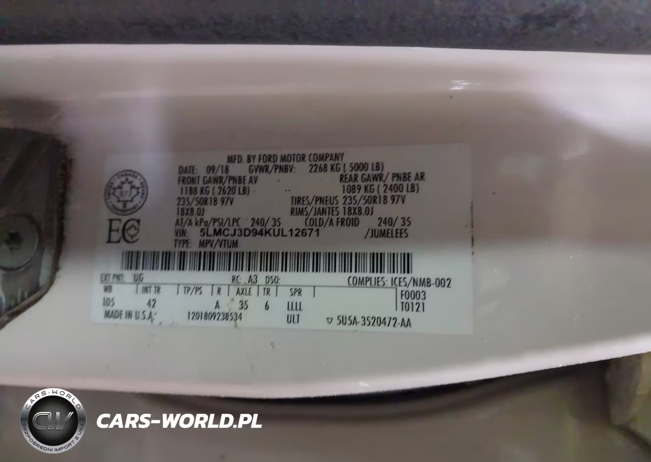 2019 Lincoln Mkc Reserve VIN:5LMCJ3D94KUL12671 - 9