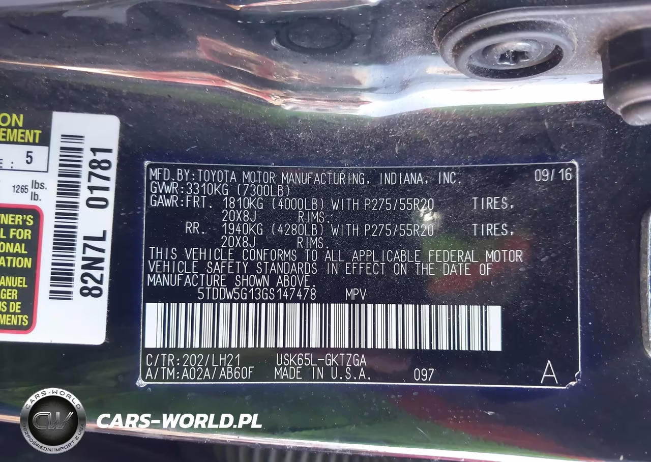 2016 Toyota Sequoia Platinum 5.7L V8 VIN:5TDDW5G13GS147478 - 9
