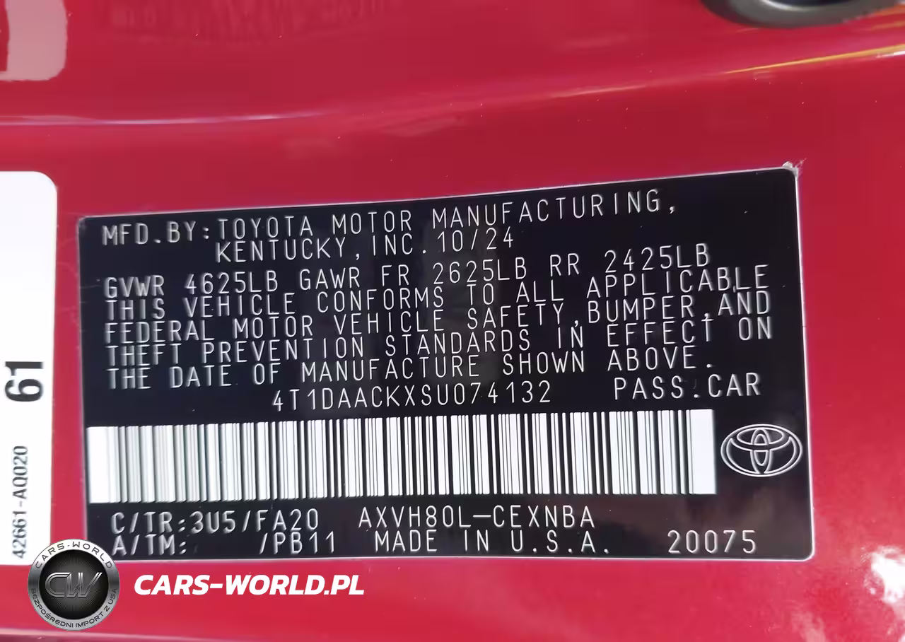 2025 Toyota Camry Le VIN:4T1DAACKXSU074132 - 9