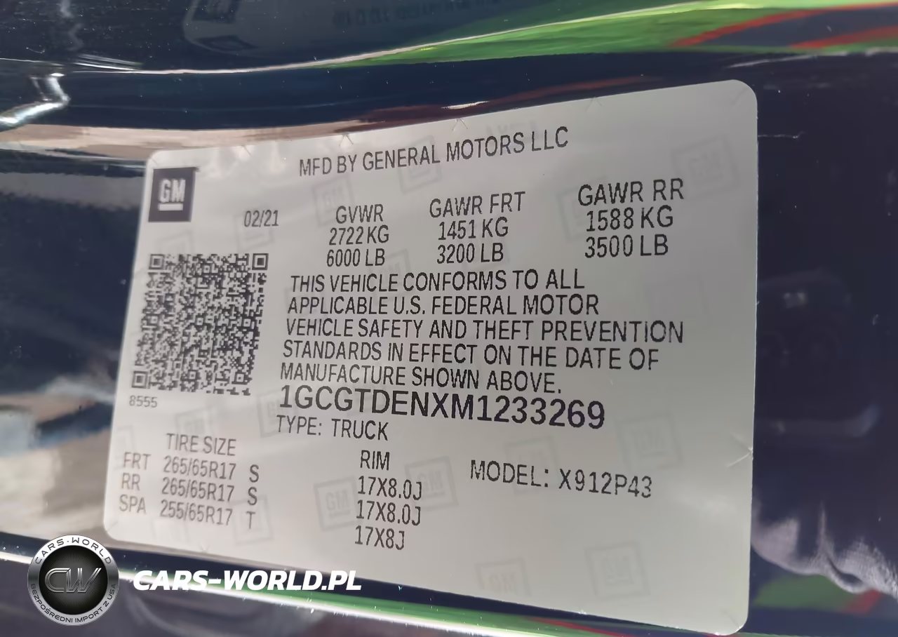 2021 Chevrolet Colorado 4Wd Short Box Z71 VIN:1GCGTDENXM1233269 - 9
