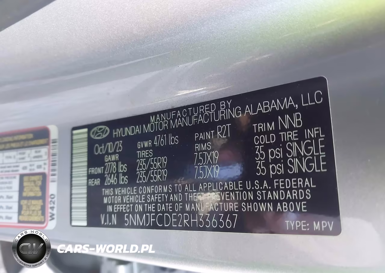 2024 Hyundai Tucson Sel VIN:5NMJFCDE2RH336367 - 9