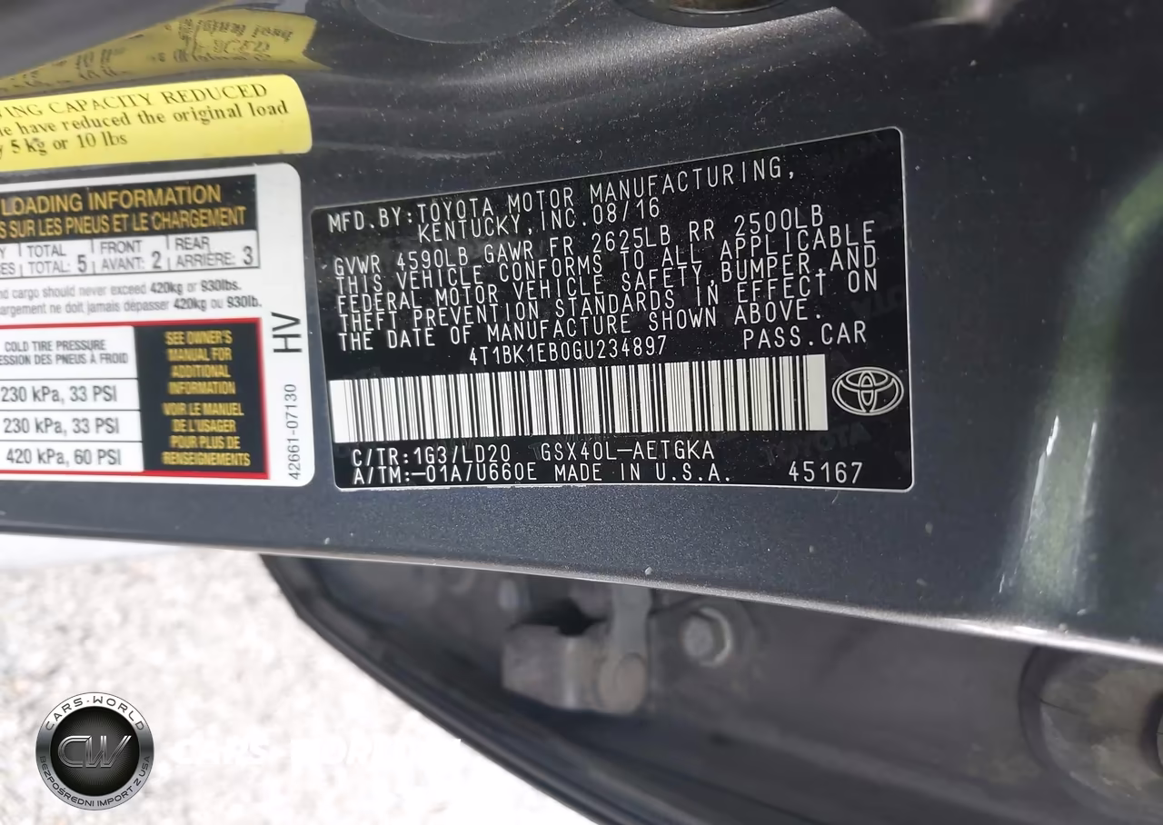 2016 Toyota Avalon Xle VIN:4T1BK1EB0GU234897 - 9