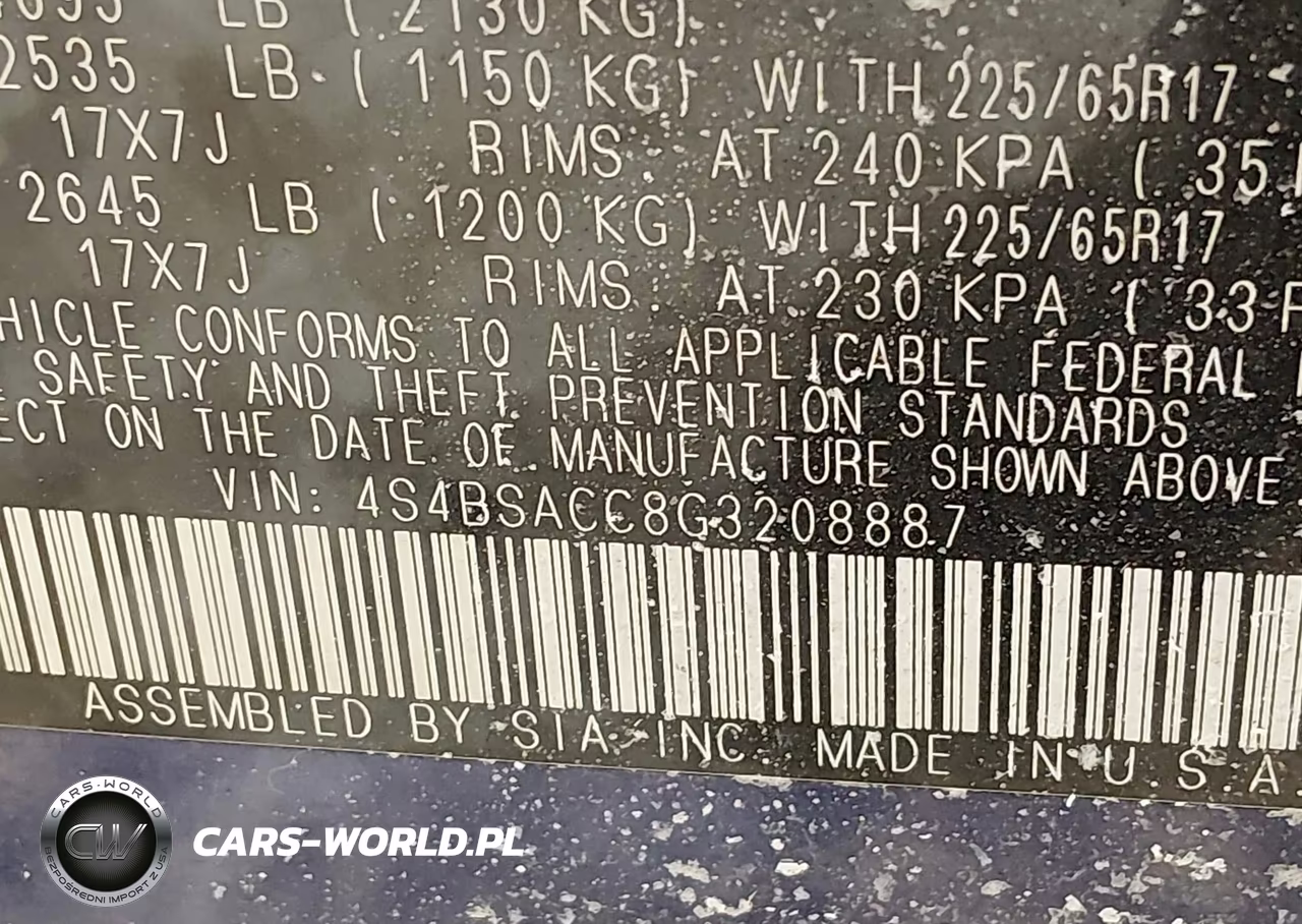 2016 Subaru Outback 2.5I Premium VIN:4S4BSACC8G3208887 - 9