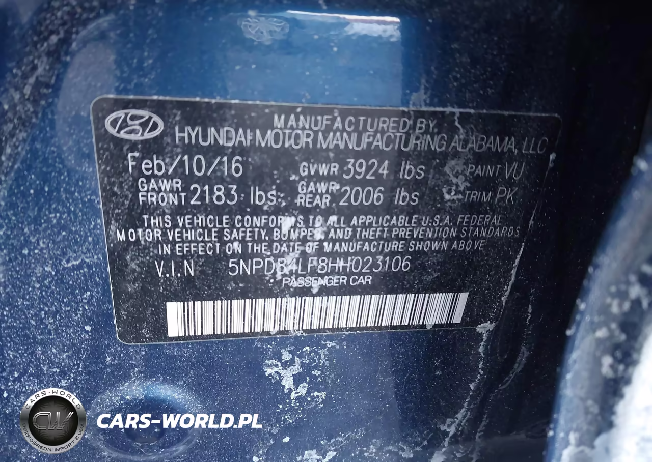2017 Hyundai Elantra Limited VIN:5NPD84LF8HH023106 - 9