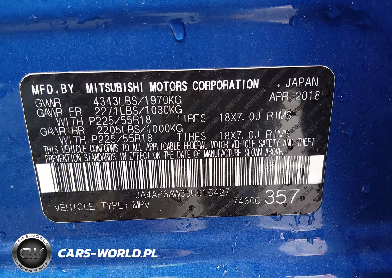 2018 Mitsubishi Outlander Sport 2.4 Se VIN:JA4AP3AW3JU016427 - 9