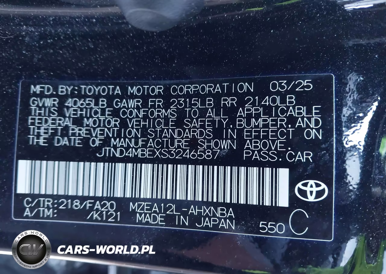 2025 Toyota Corolla Nightshade Edition VIN:JTND4MBEXS3246587 - 9