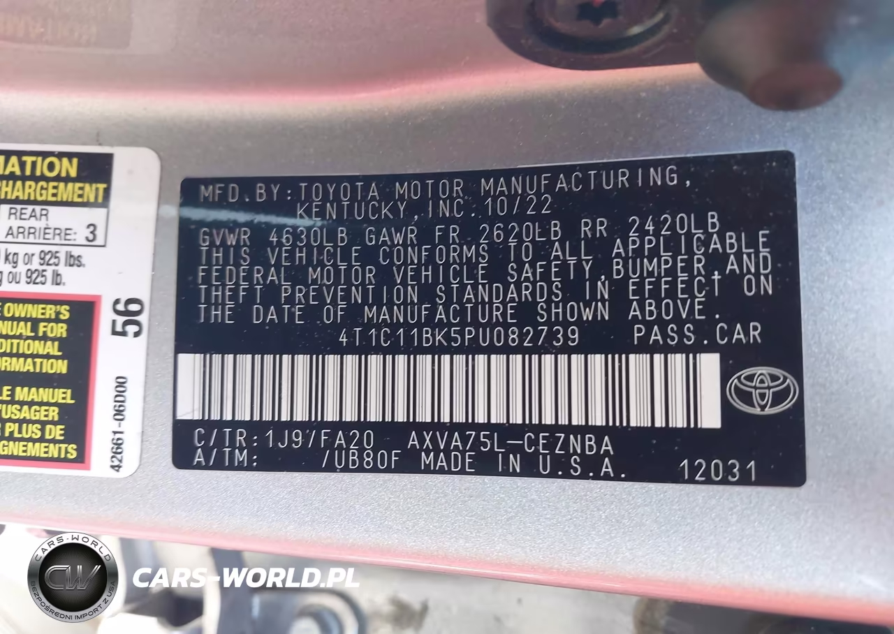 2023 Toyota Camry Le VIN:4T1C11BK5PU082739 - 9