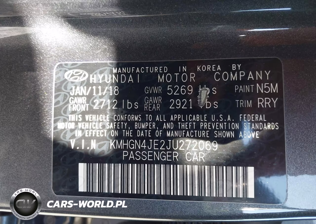 2018 Genesis G80 3.8 VIN:KMHGN4JE2JU272069 - 9