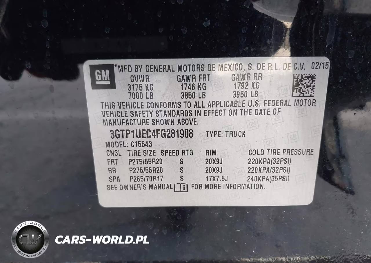 2015 GMC Sierra 1500 Sle VIN:3GTP1UEC4FG281908 - 9