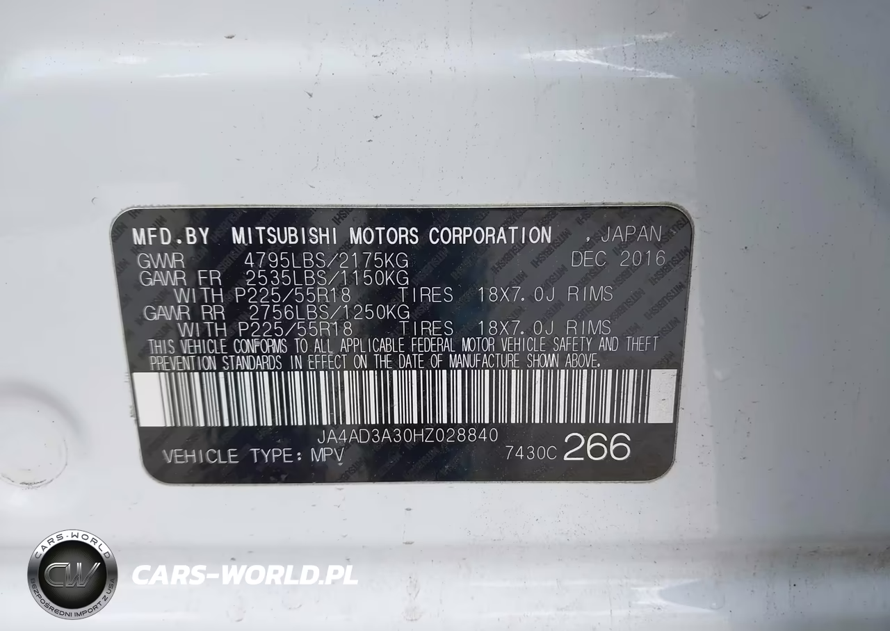 2017 Mitsubishi Outlander Se VIN:JA4AD3A30HZ028840 - 9