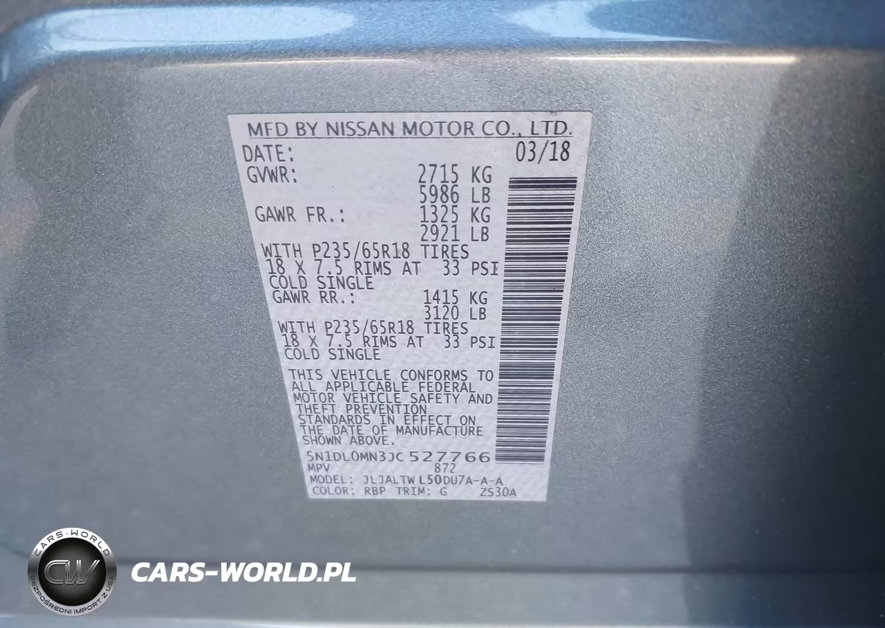 2018 Infiniti Qx60 VIN:5N1DL0MN3JC527766 - 9