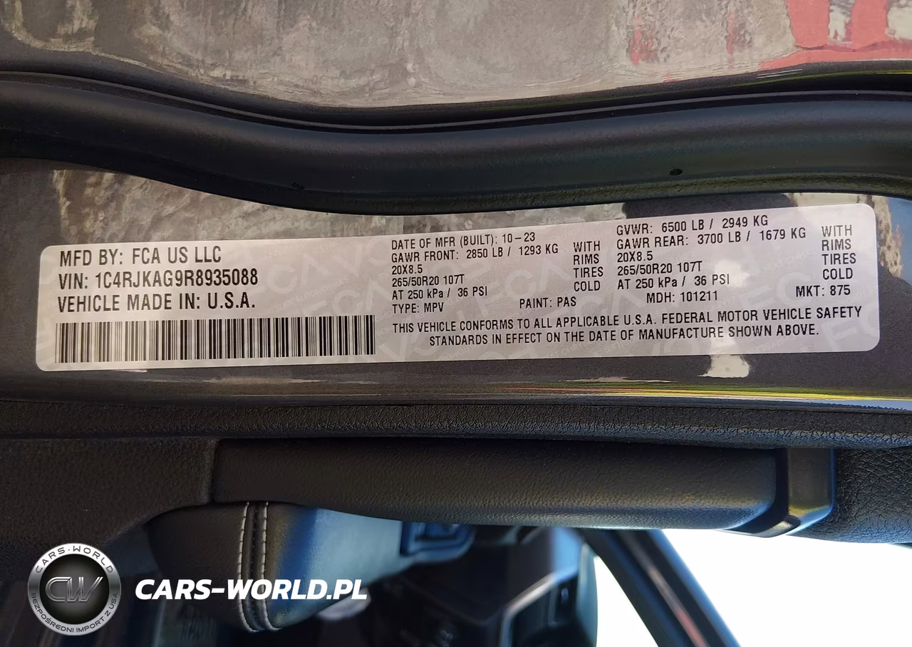 2024 Jeep Grand Cherokee L Altitude X 4X4 VIN:1C4RJKAG9R8935088 - 9
