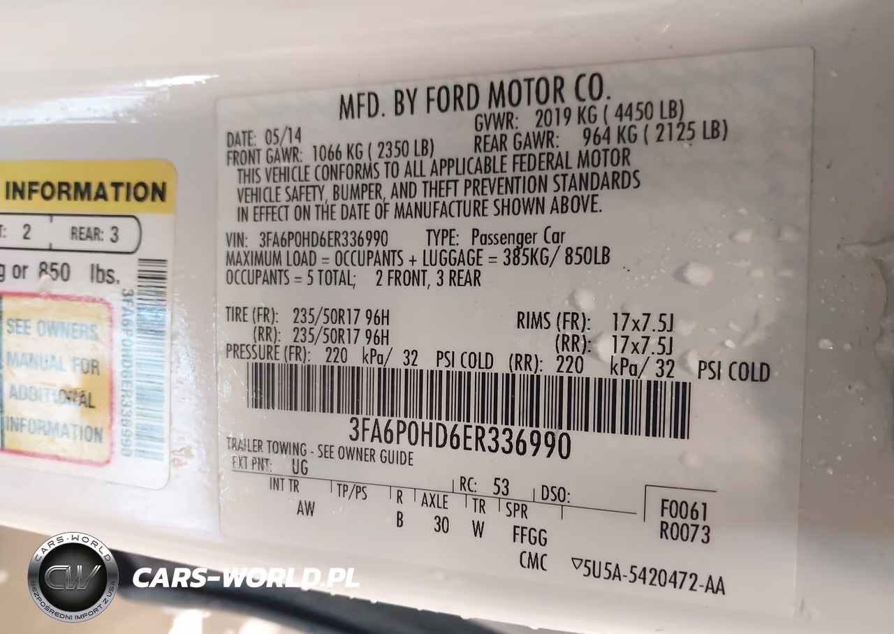 2014 Ford Fusion Se VIN:3FA6P0HD6ER336990 - 9