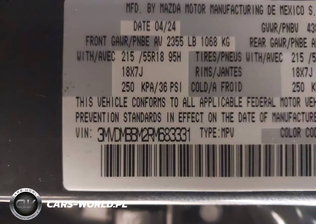 2024 Mazda Cx-30 2.5 S Select Sport VIN:3MVDMBBM2RM683331 - 9
