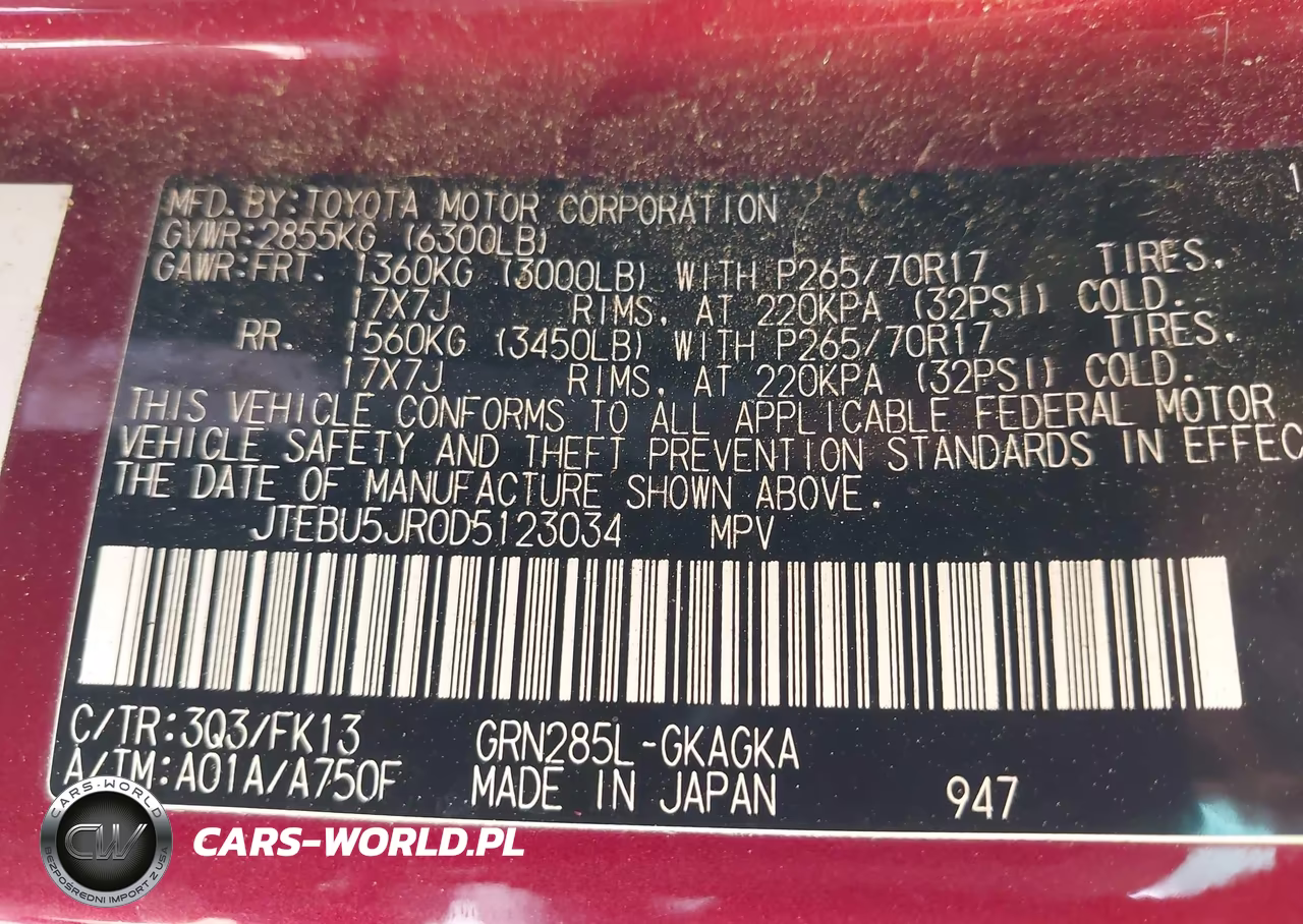 2013 Toyota 4Runner Sr5 VIN:JTEBU5JR0D5123034 - 9