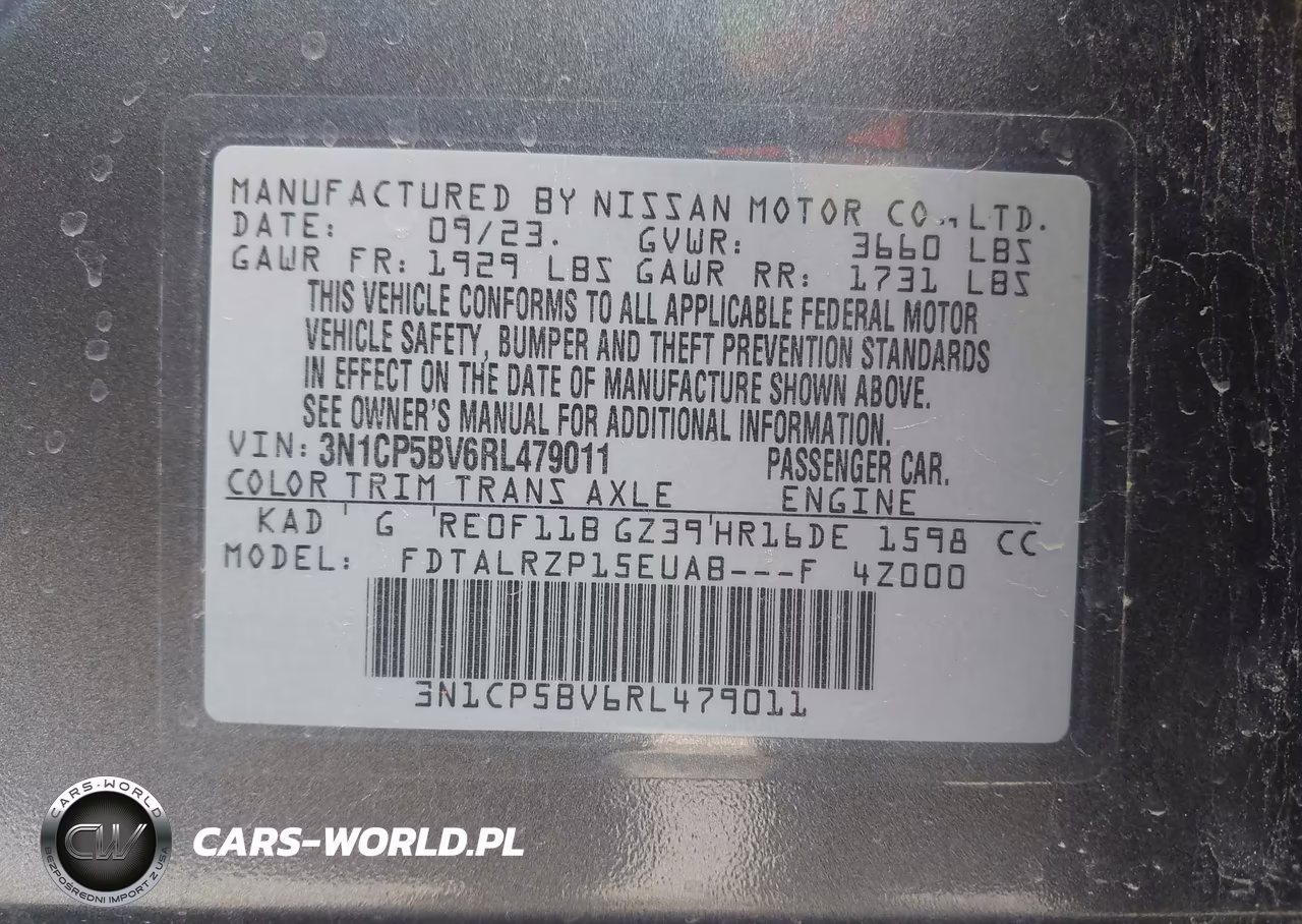 2024 Nissan Kicks S Xtronic Cvt VIN:3N1CP5BV6RL479011 - 9