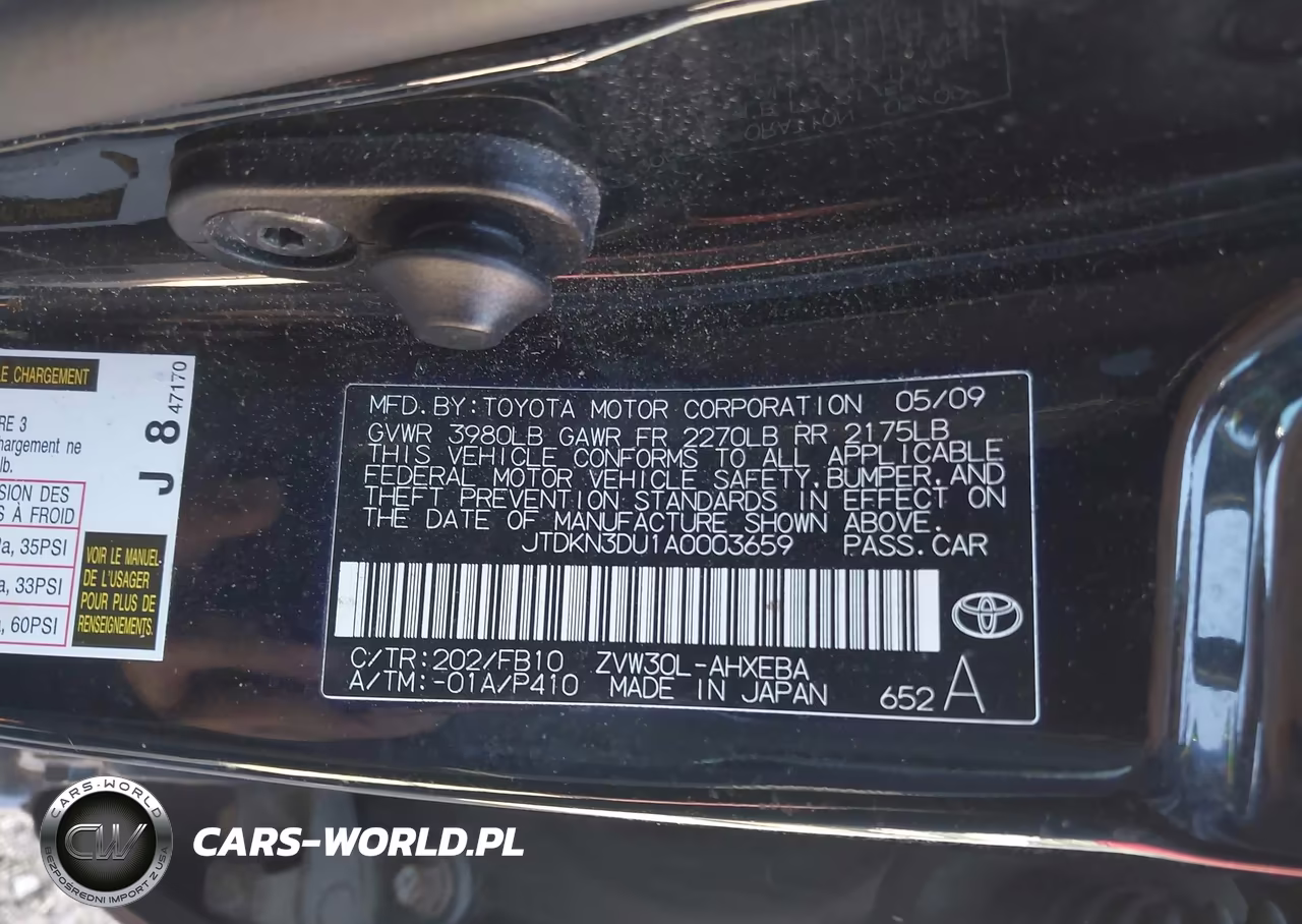 2010 Toyota Prius Iii VIN:JTDKN3DU1A0003659 - 9