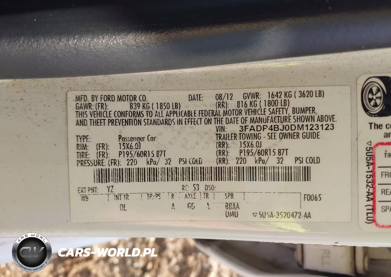 2013 Ford Fiesta Se VIN:3FADP4BJ0DM123123 - 9