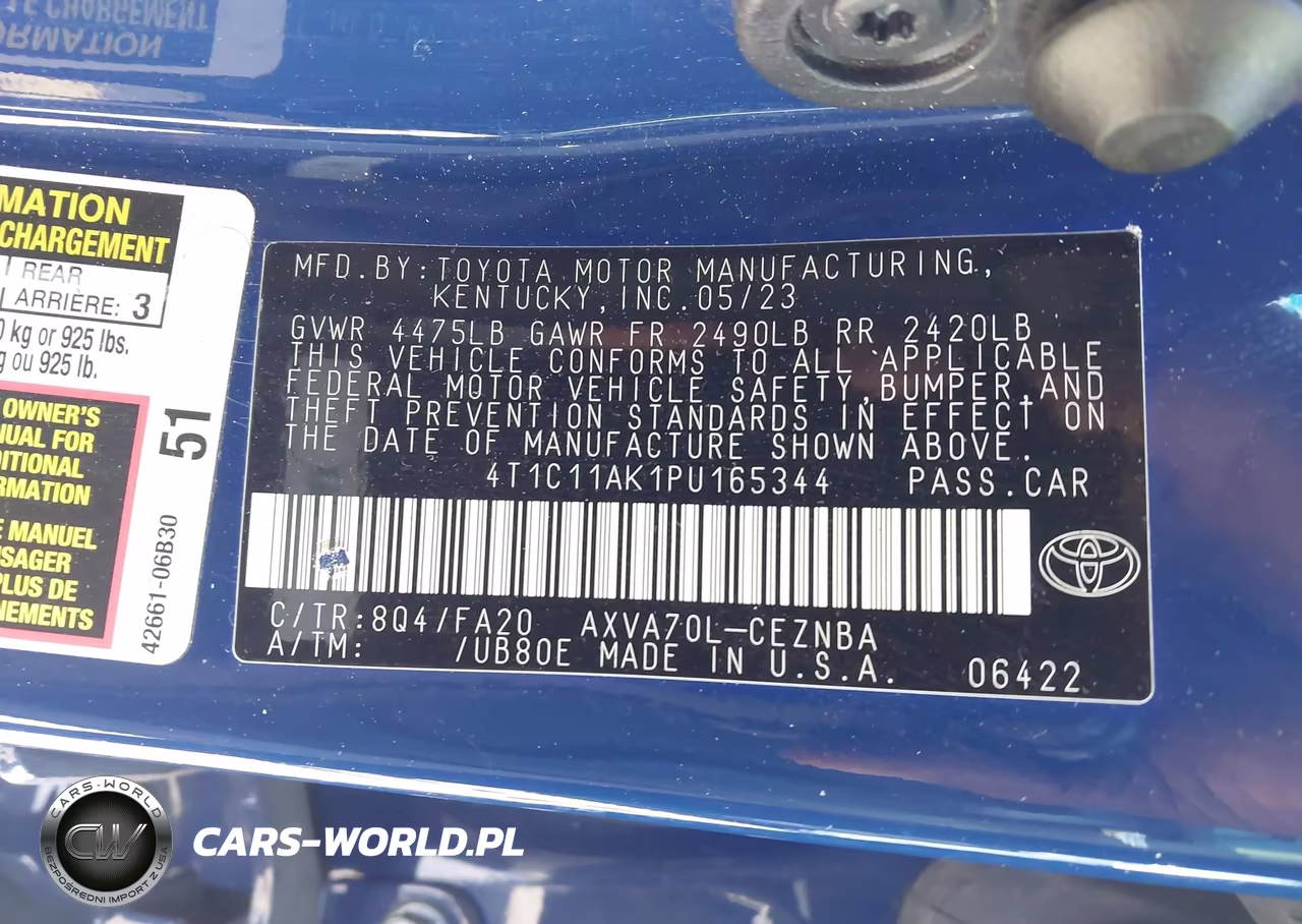 2023 Toyota Camry Le VIN:4T1C11AK1PU165344 - 9