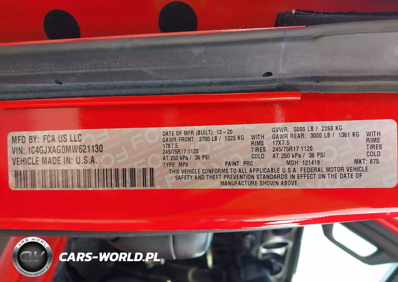 2021 Jeep Wrangler Sport 4X4 VIN:1C4GJXAG0MW621130 - 9