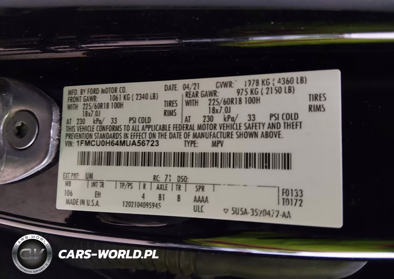 2021 Ford Escape Sel VIN:1FMCU0H64MUA56723 - 9