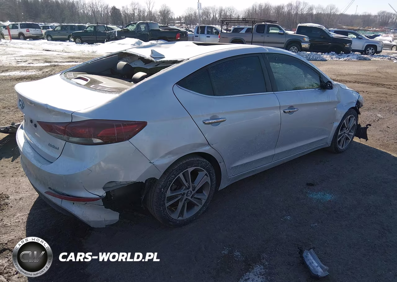 2017 Hyundai Elantra Limited VIN:5NPD84LFXHH003438 - 4