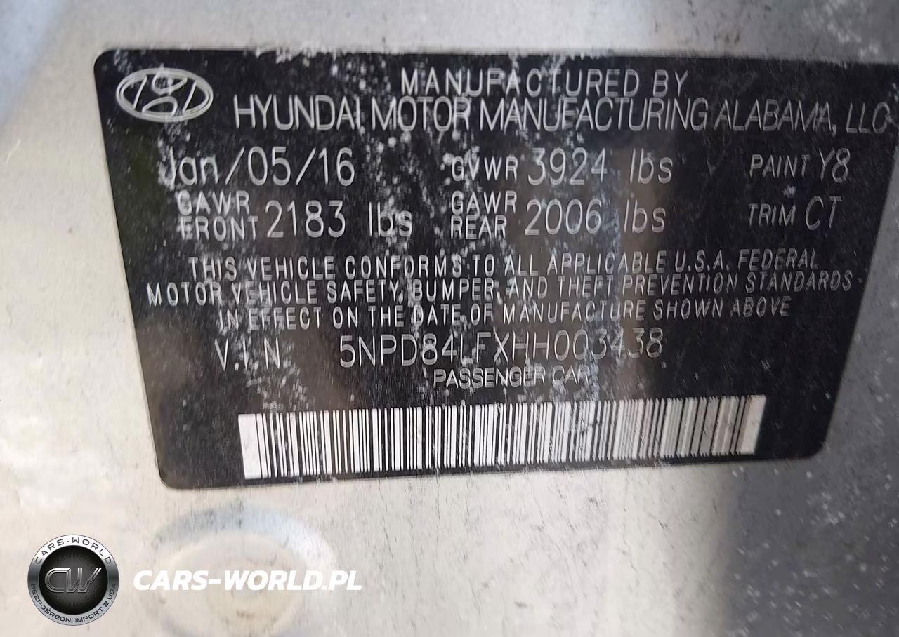 2017 Hyundai Elantra Limited VIN:5NPD84LFXHH003438 - 9