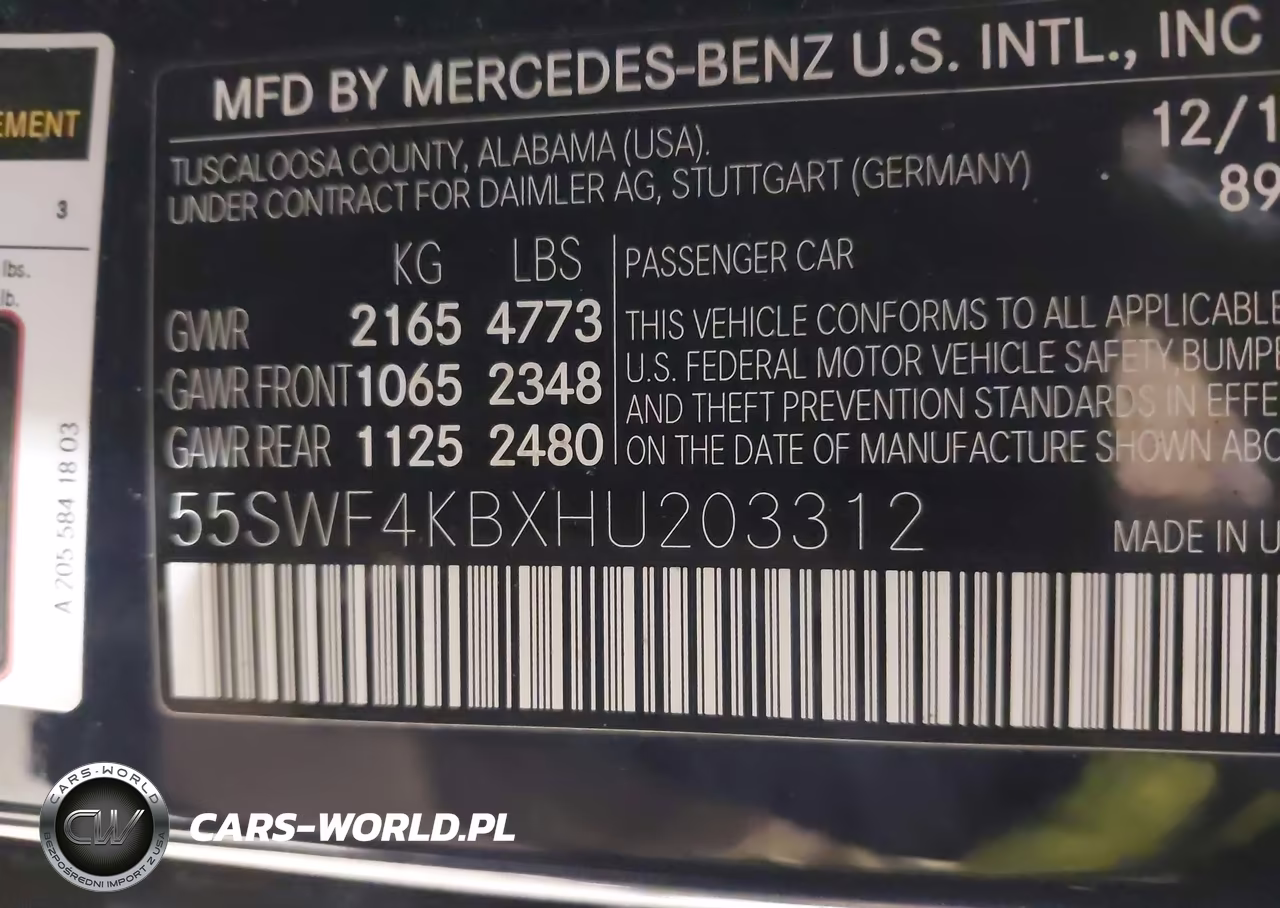 2017 Mercedes-Benz C 300 4Matic VIN:55SWF4KBXHU203312 - 9