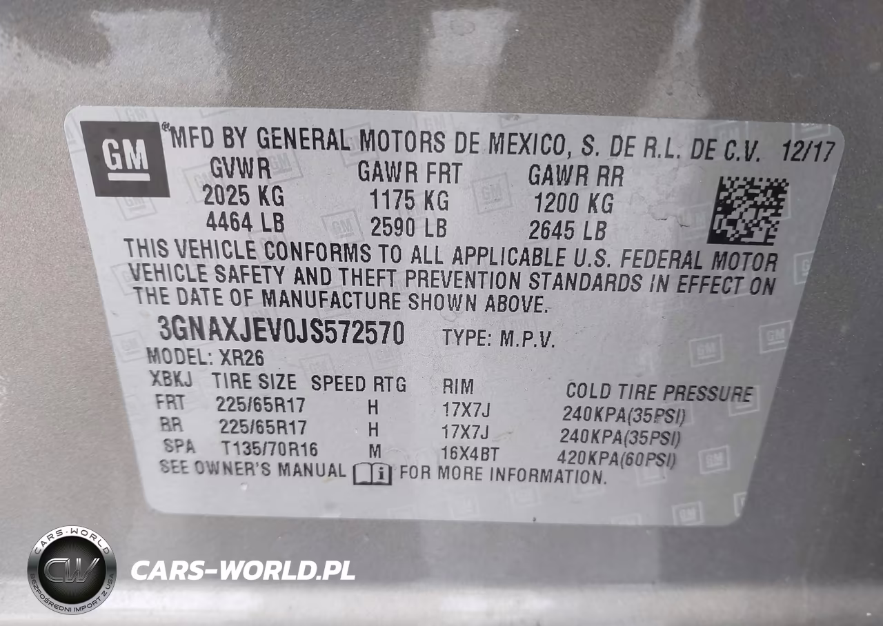 2018 Chevrolet Equinox Lt VIN:3GNAXJEV0JS572570 - 9